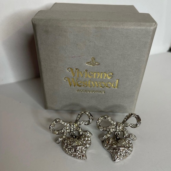VIVIENNE WESTWOOD Earrings Silver Color Accessory for Woman - Picture 1 of 4
